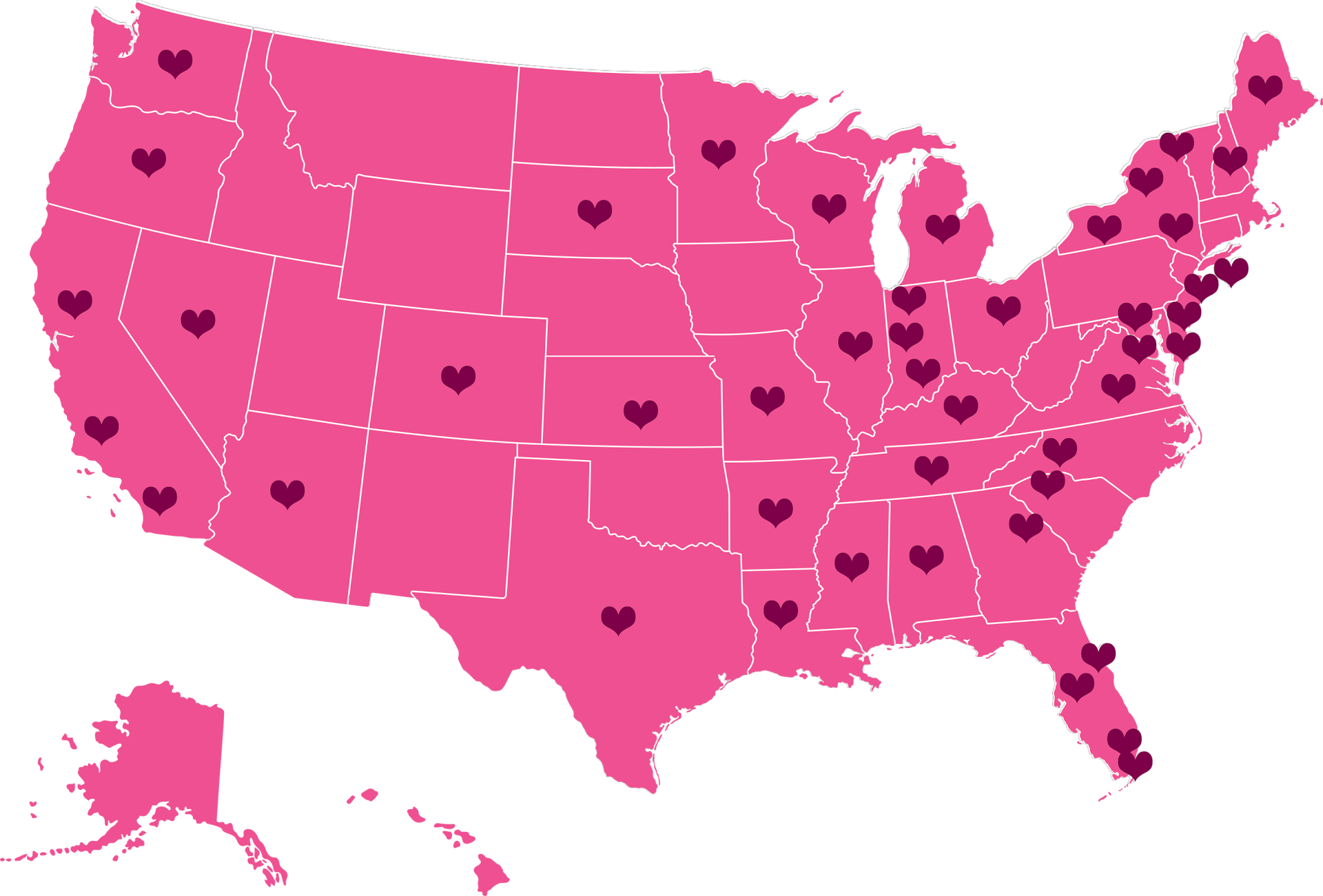 PinkPurse Map_33_States